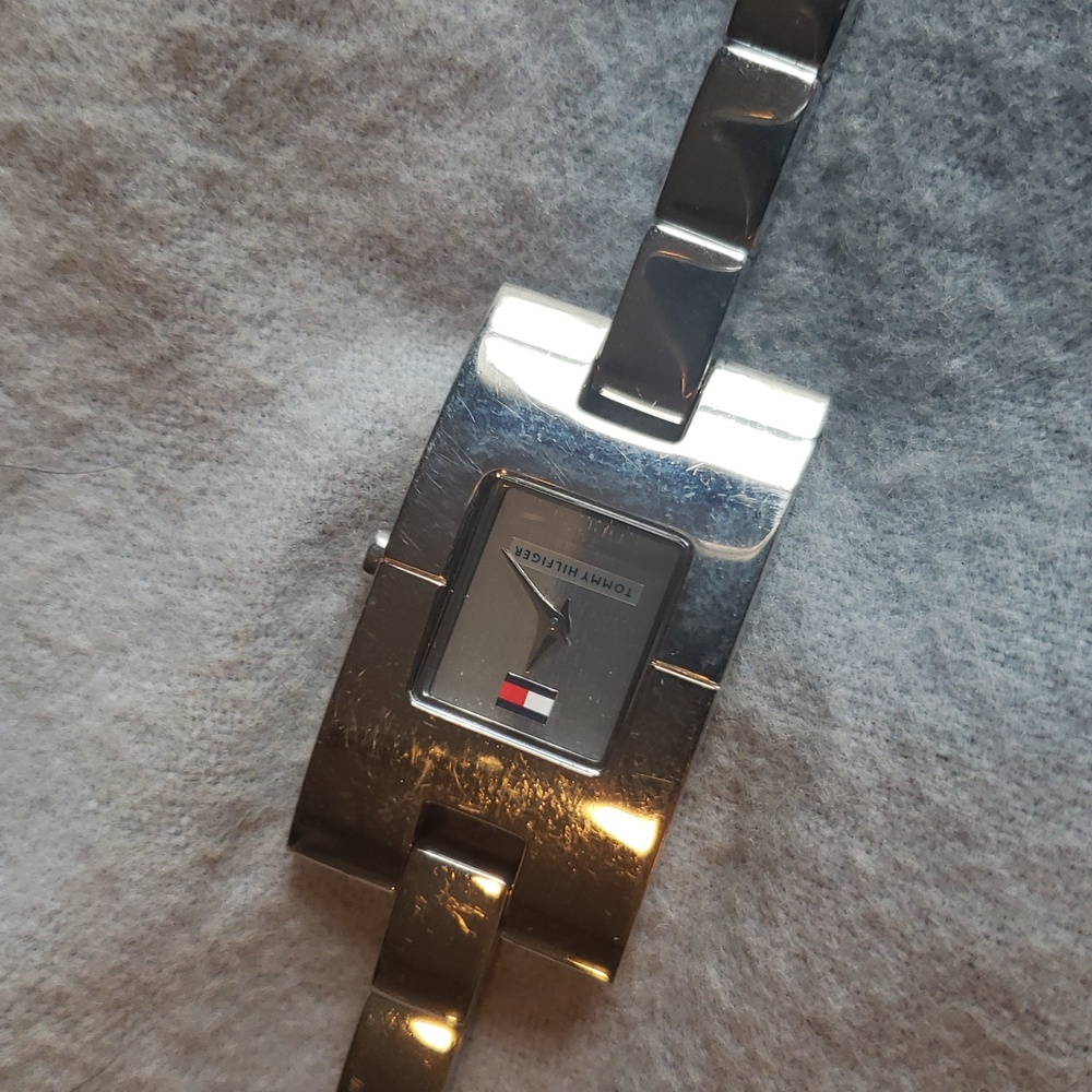 Silver Rectangular Face Watch Tommy Hilfiger - image 2